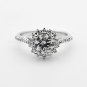 Fine Indian Sterling Emerald-cut Ring