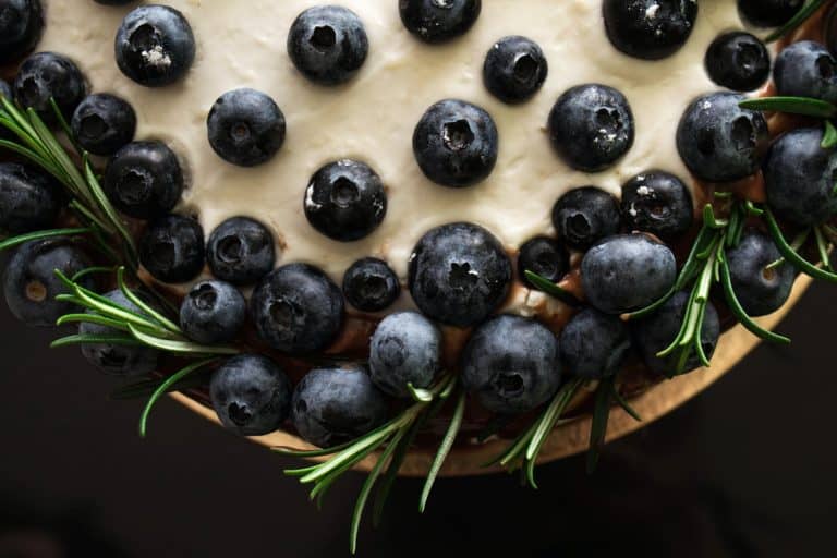 Small Batch Blueberry Biscuit Sheet Cake