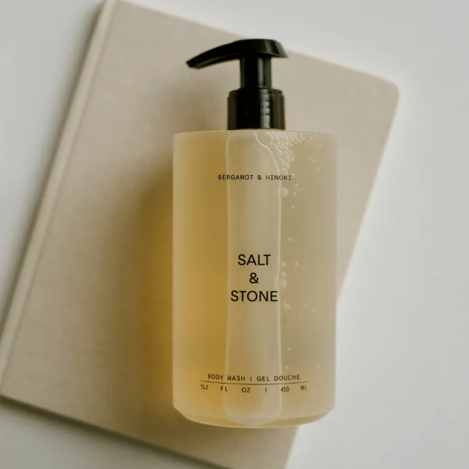 Bottle of body wash